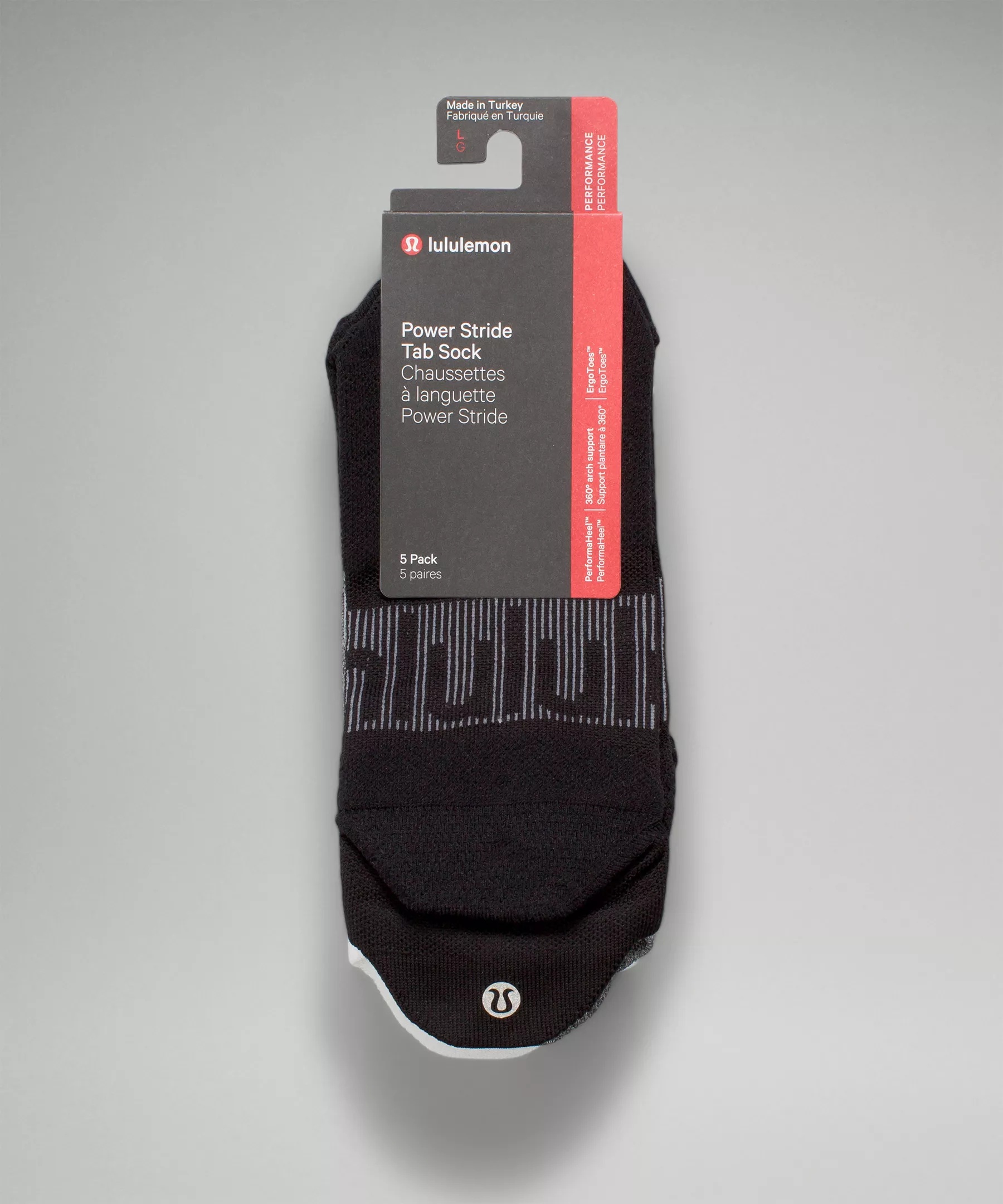 Men's Power Stride Tab Socks *5 Pack - 4