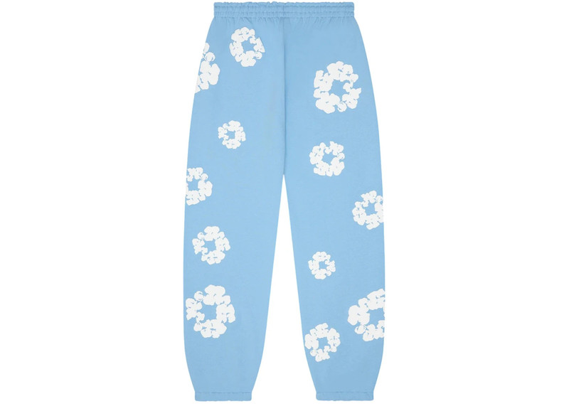 DENIM TEARS Denim Tears Cotton Wreath Sweatpants Light Blue outlook