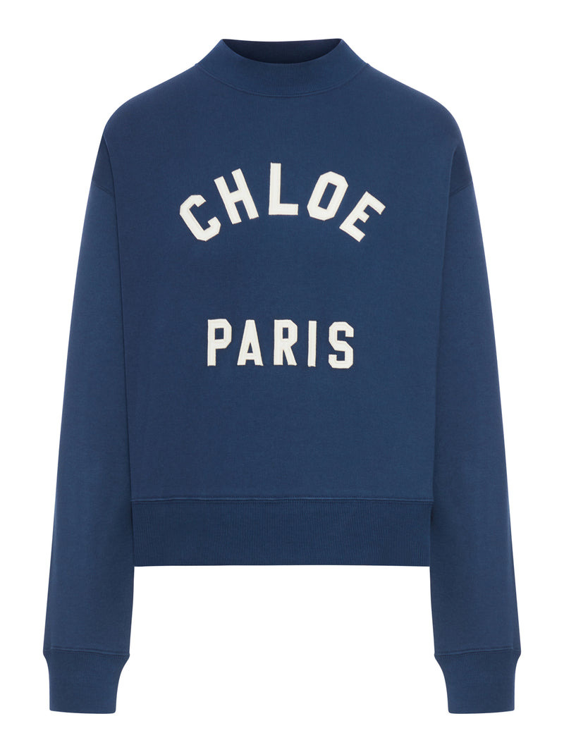 Chloe` Women High Neck Sweater With Logo - 1