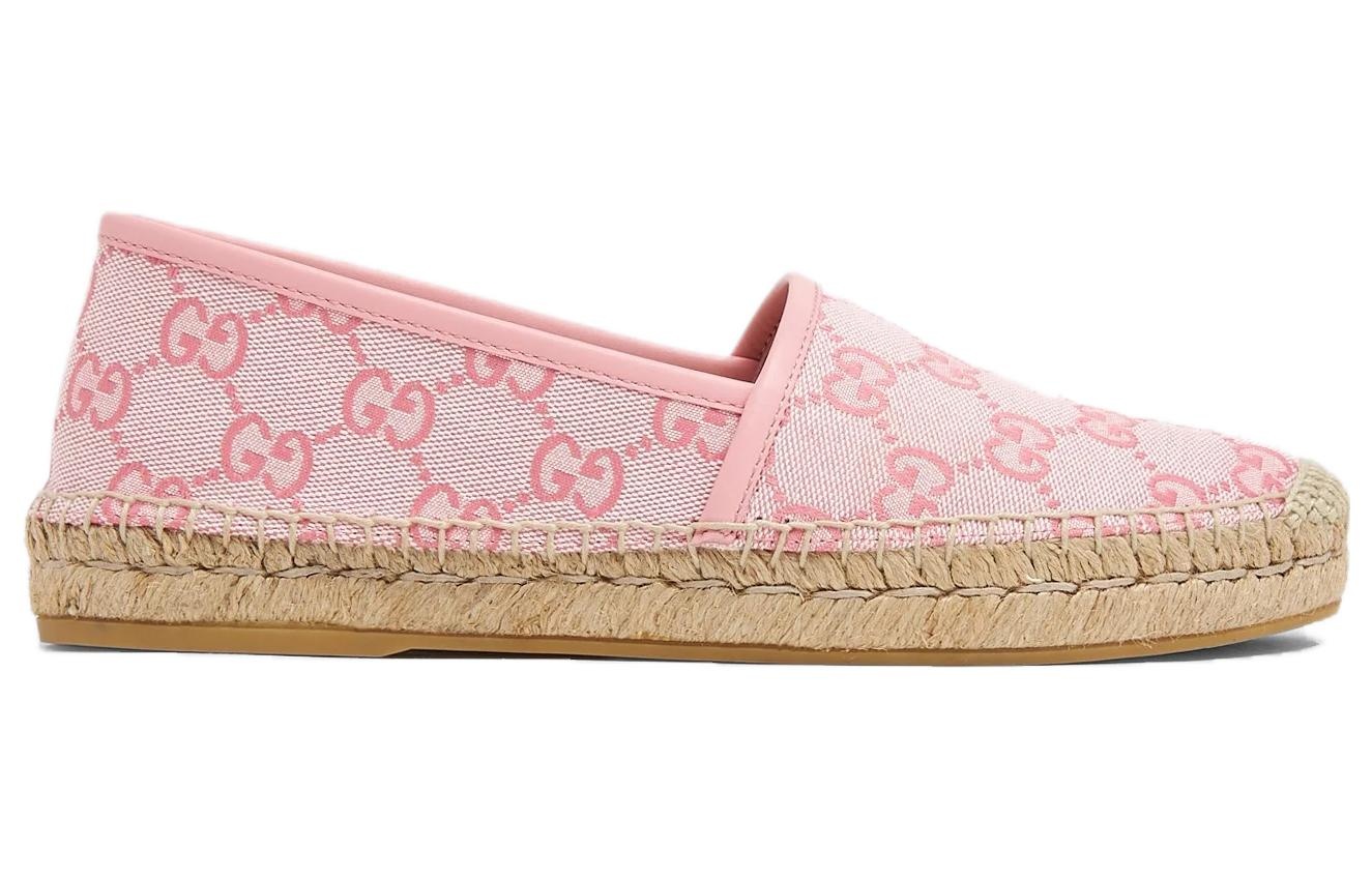 (WMNS) Gucci GG Monogram Espadrilles 'Soft Pink' 739165-9SF40-8472 - 2