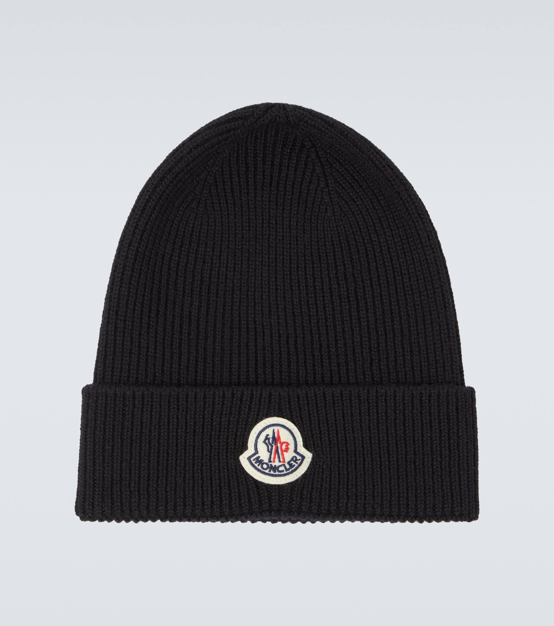 Ribbed-knit wool beanie - 1