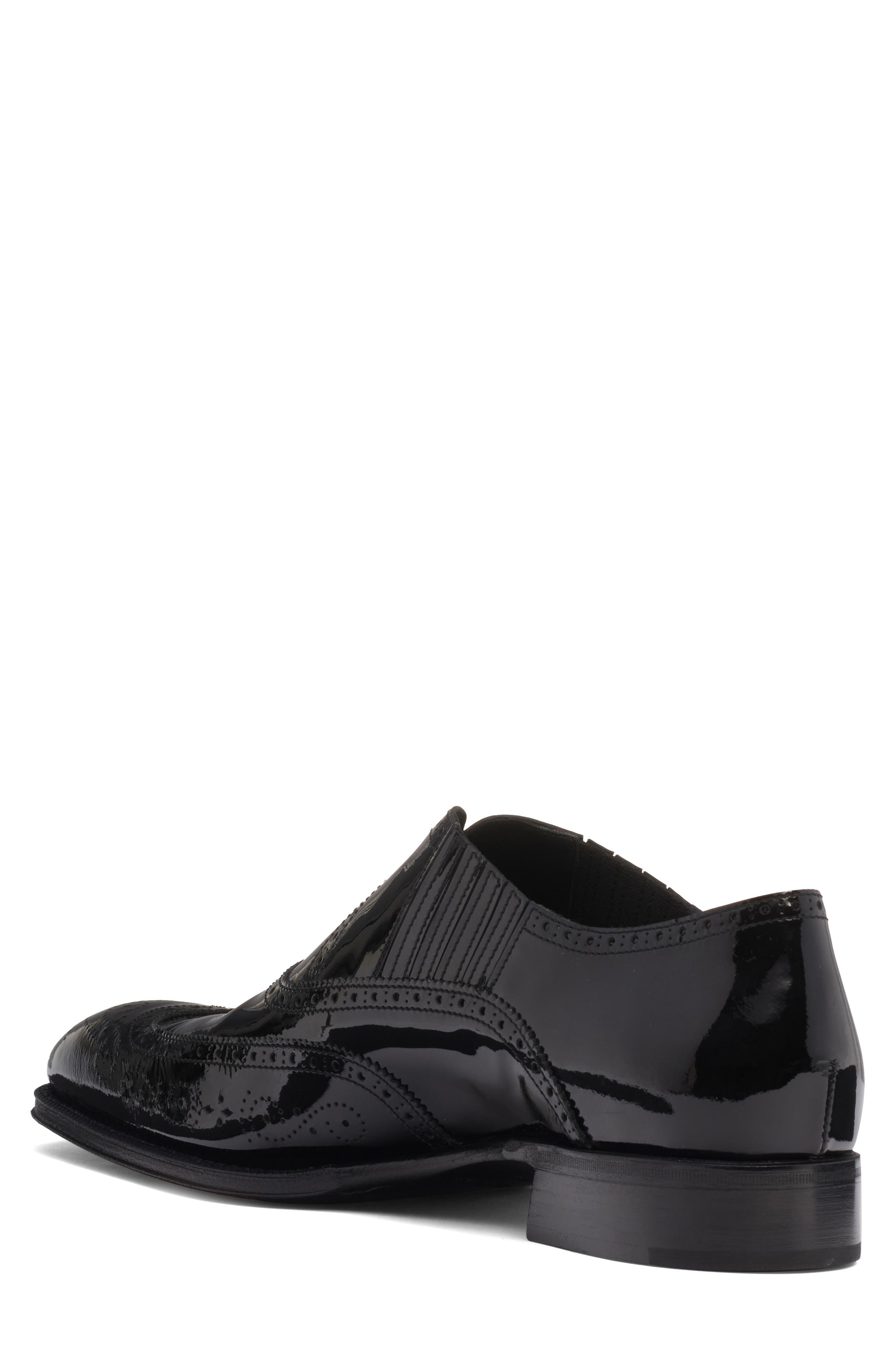 McQueen Jermyn Slip-On Wingtip Oxford in Black at Nordstrom - 2