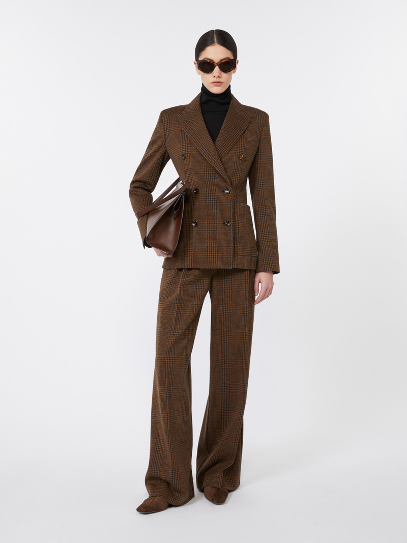 Max Mara ZULMA Patterned wool blend jersey blazer outlook