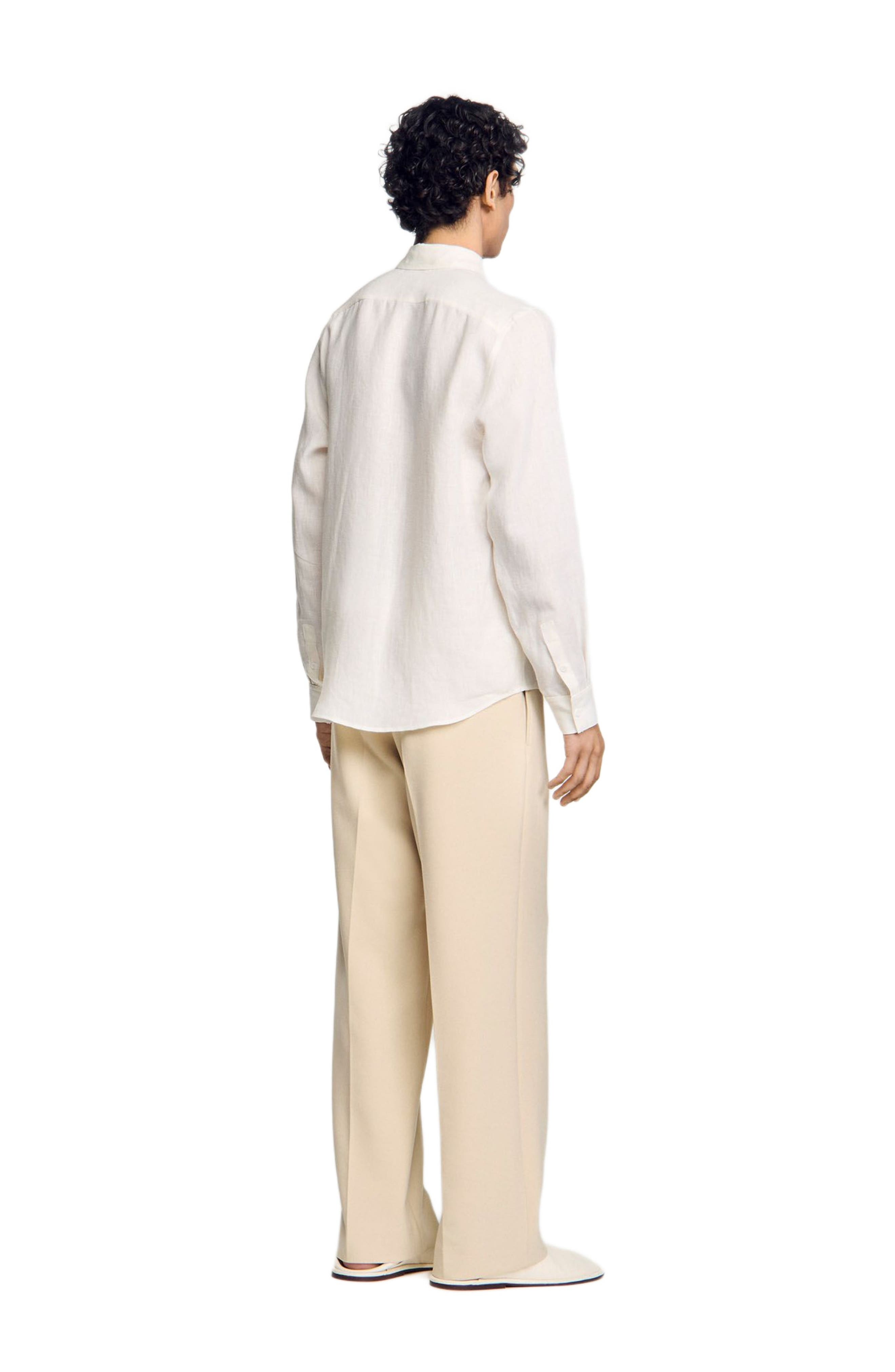 SANDRO Linen shirt in Ivory. at Nordstrom - 2