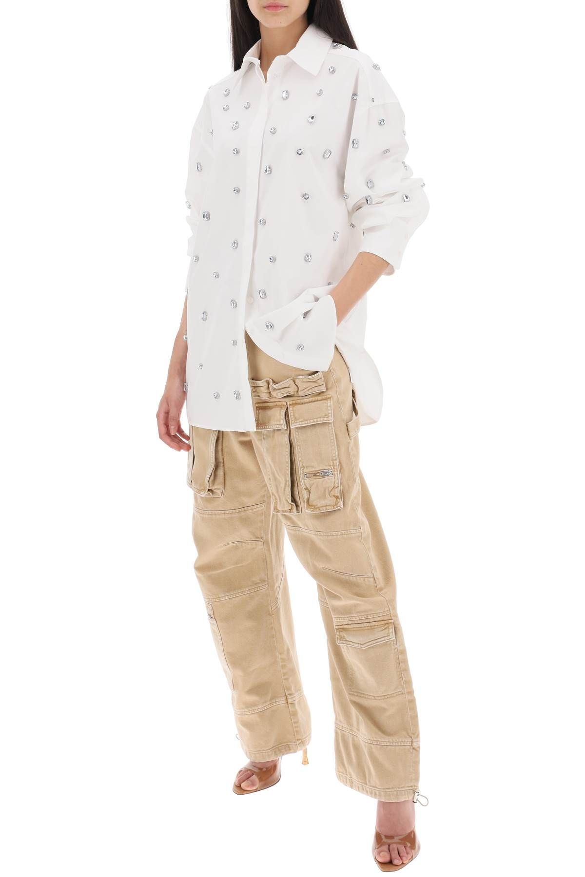 'VANDA' CARGO PANTS IN DENIM - 2