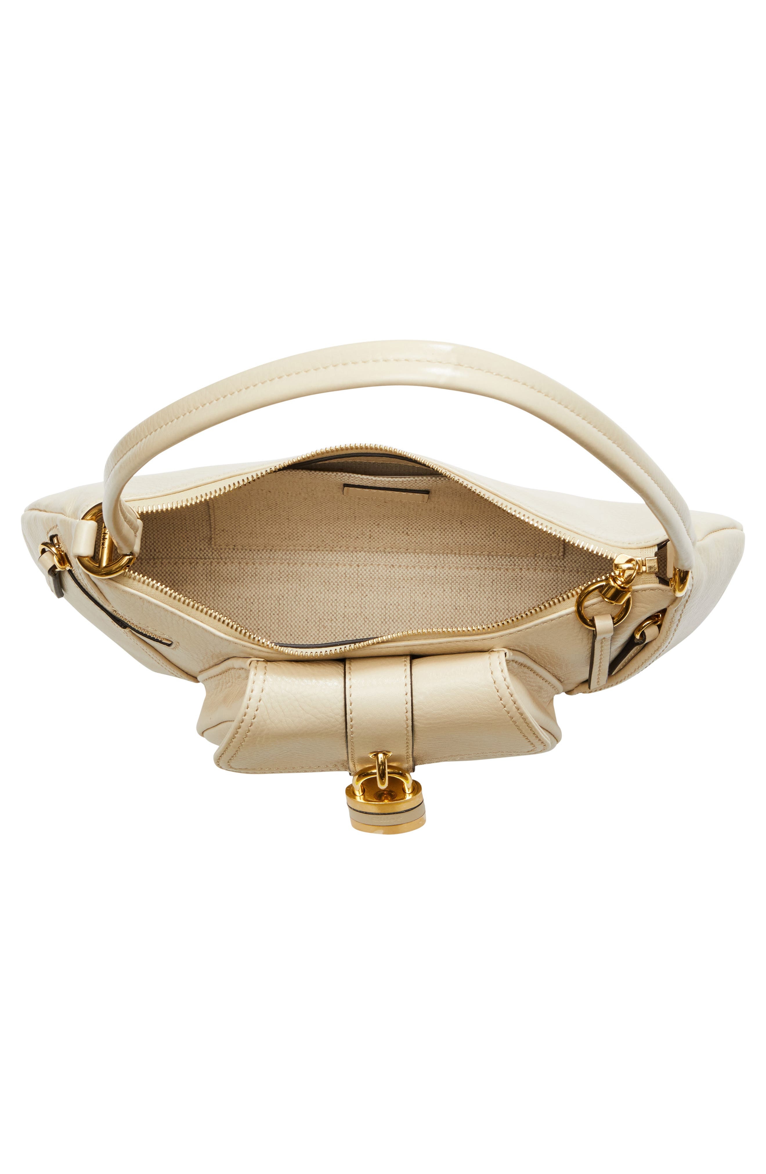 Chloé The 99 Leather Shoulder Bag in Sweet Beige at Nordstrom - 5