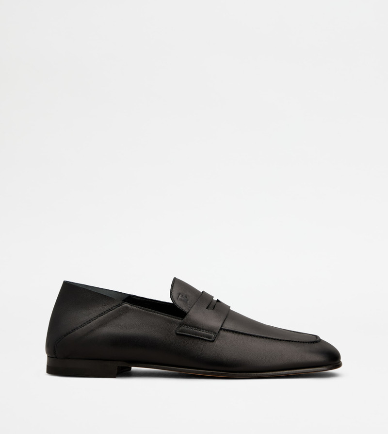 LOAFERS IN LEATHER - BLACK 1