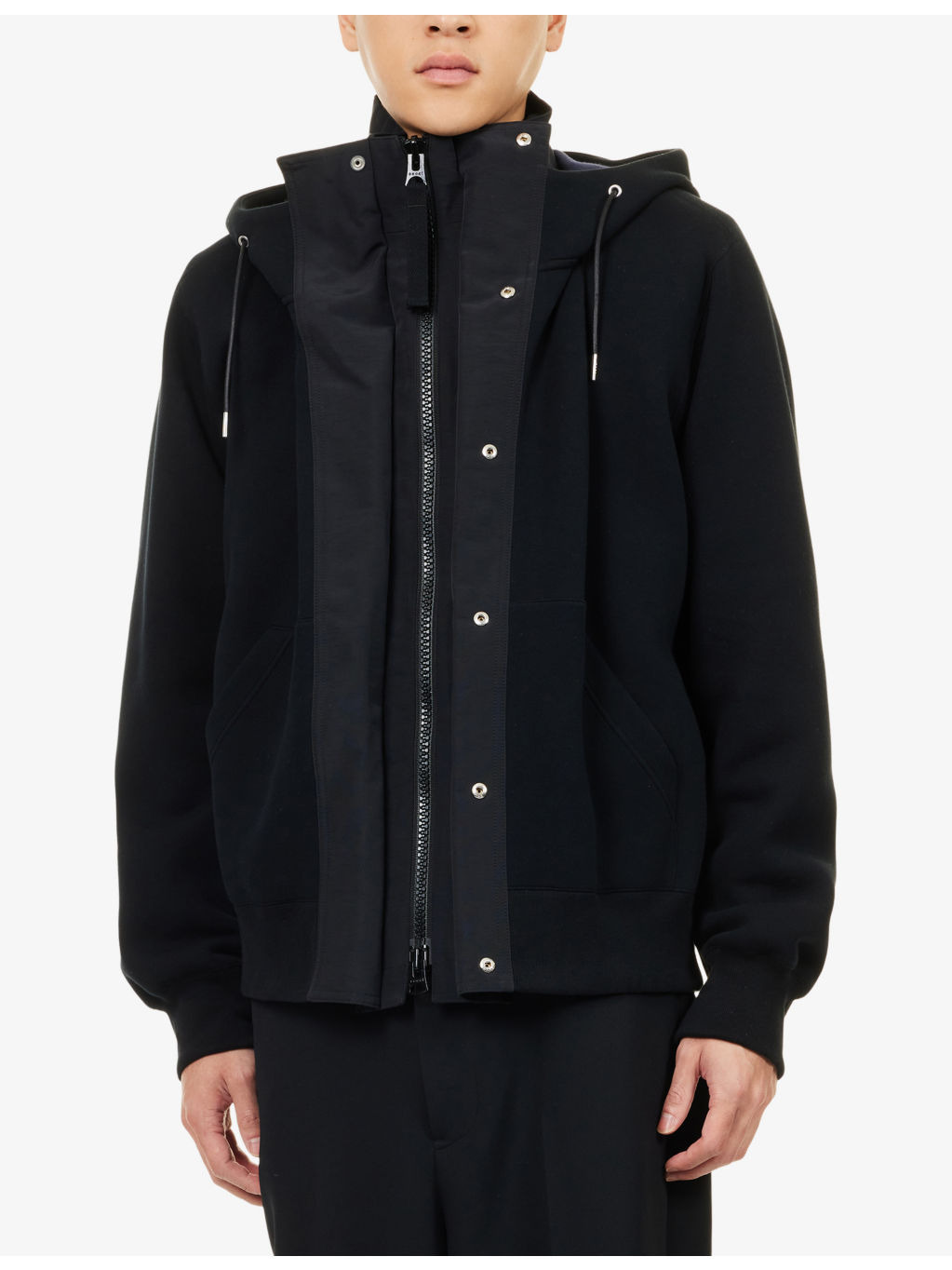 Sponge Relaxed Cotton-Nylon Blend Hoody - 3
