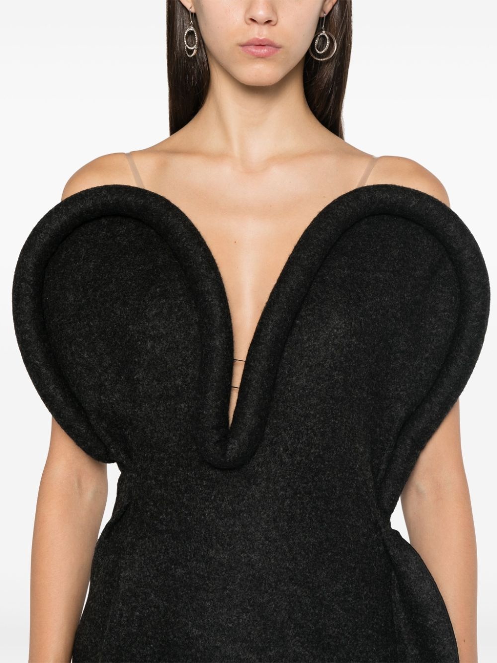 3D detail mini dress - 5