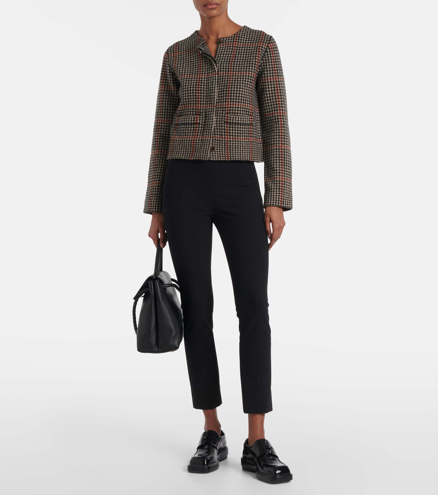 Checked wool cardigan - 2