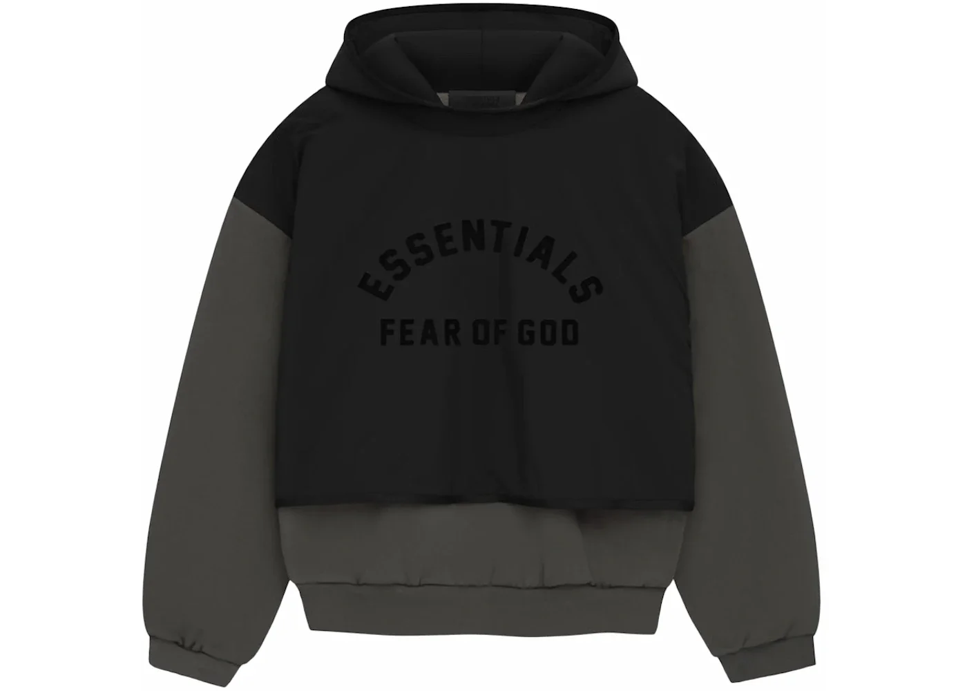 Fear of God Essentials Nylon Fleece Hooded Sweater Ink/Jet Black - 1