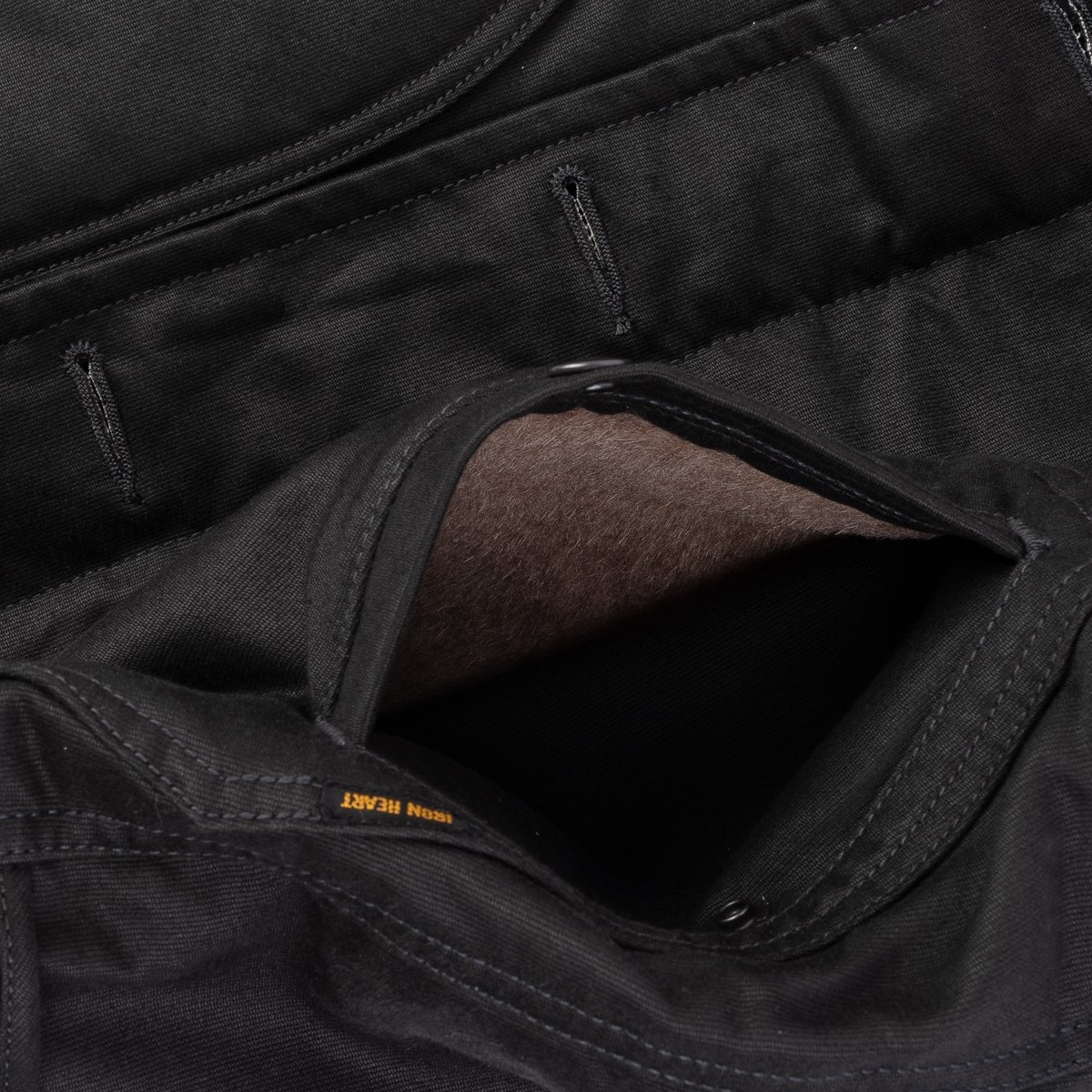 IHM-35-BLK Whipcord N1 Deck Jacket - Black - 12