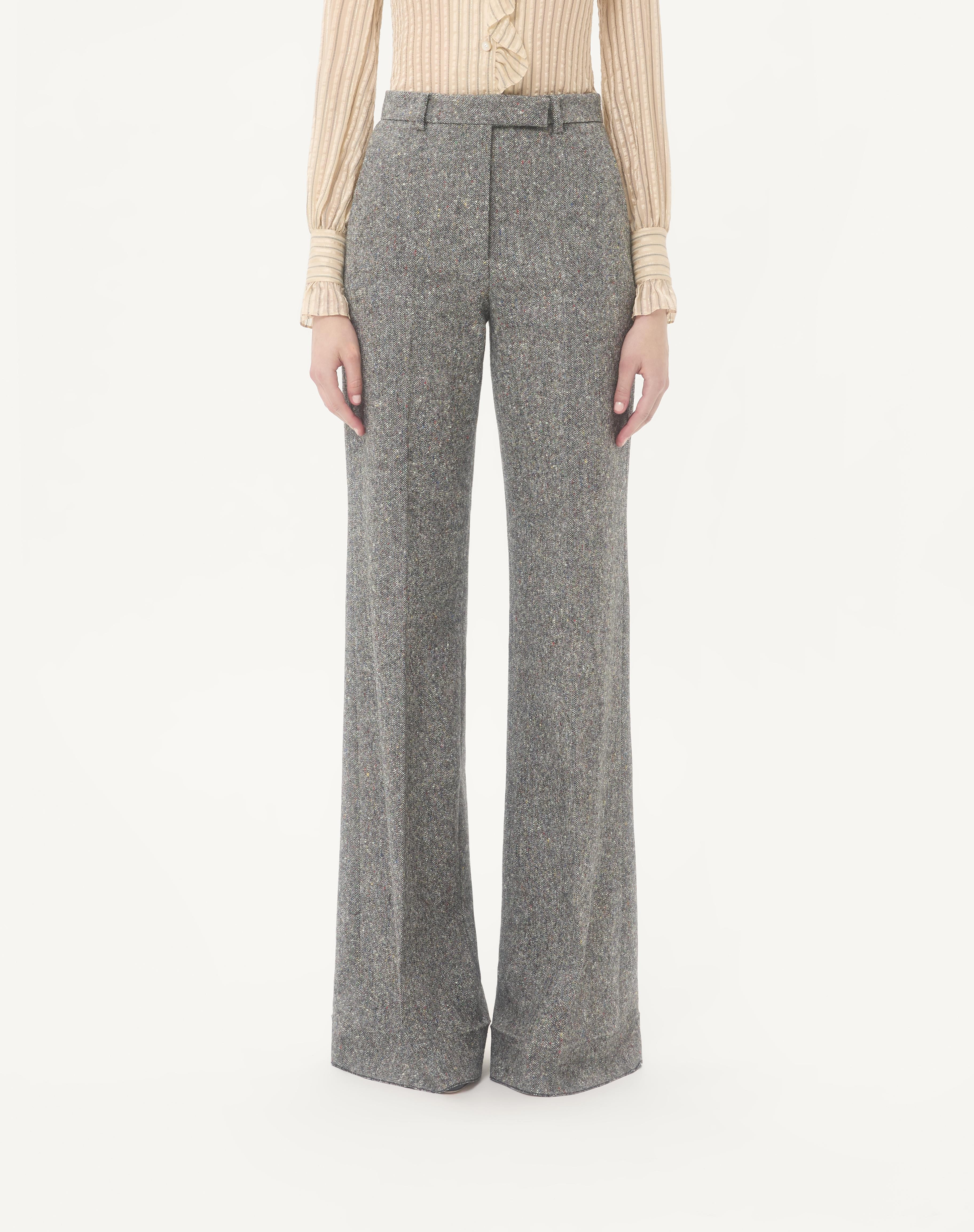 NATTÉ BUTTONED WEAVE PANTS - 3