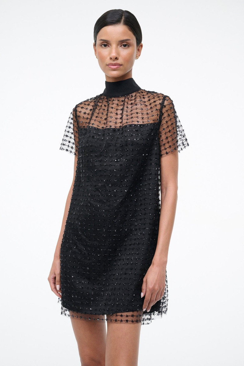 STAUD MINI ILANA DRESS STARDUST ONYX 5