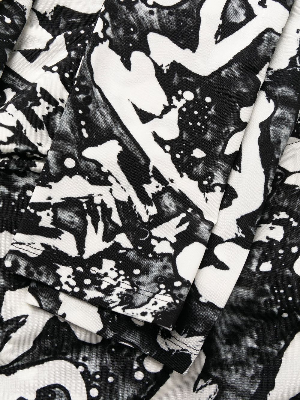 graphic-print jersey dress - 6