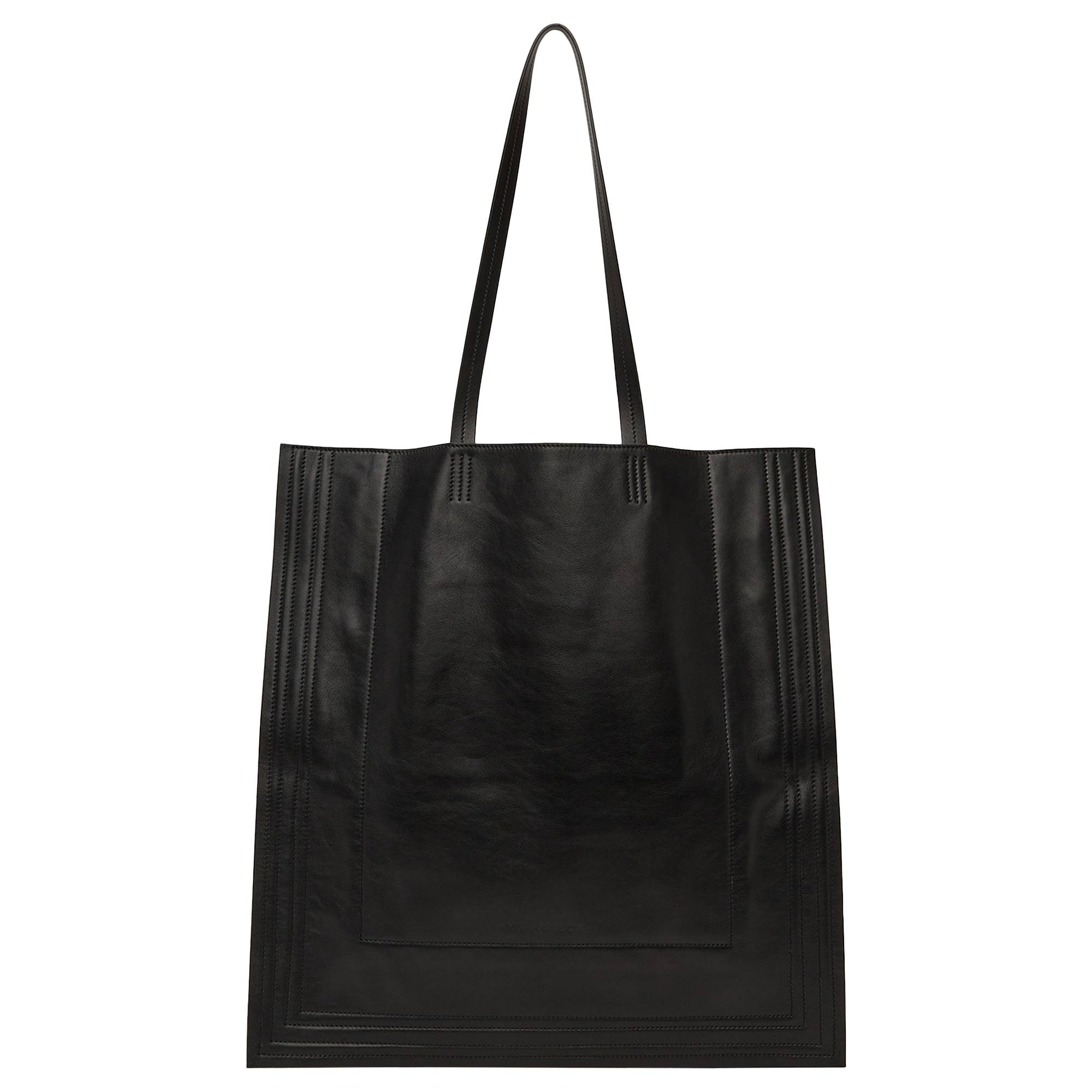 Y/Project Leather Wire Tote 'Black' - 1