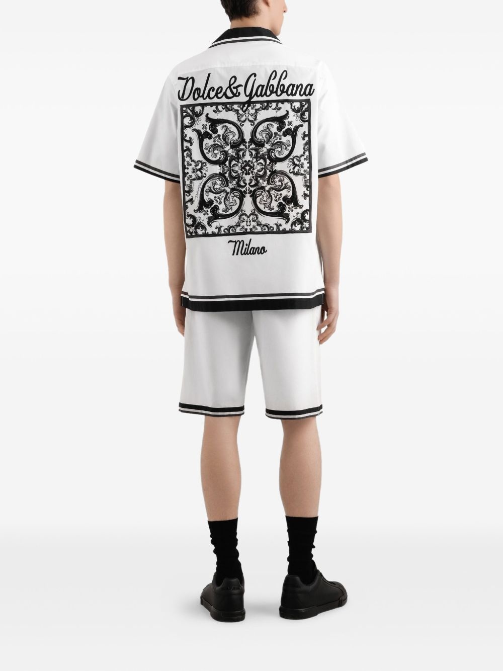 Majolica-print shorts - 3