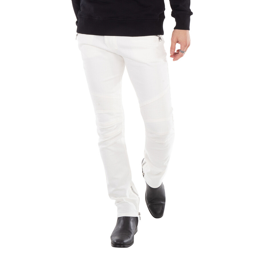 Balmain Slim Leg Biker Jeans - 3