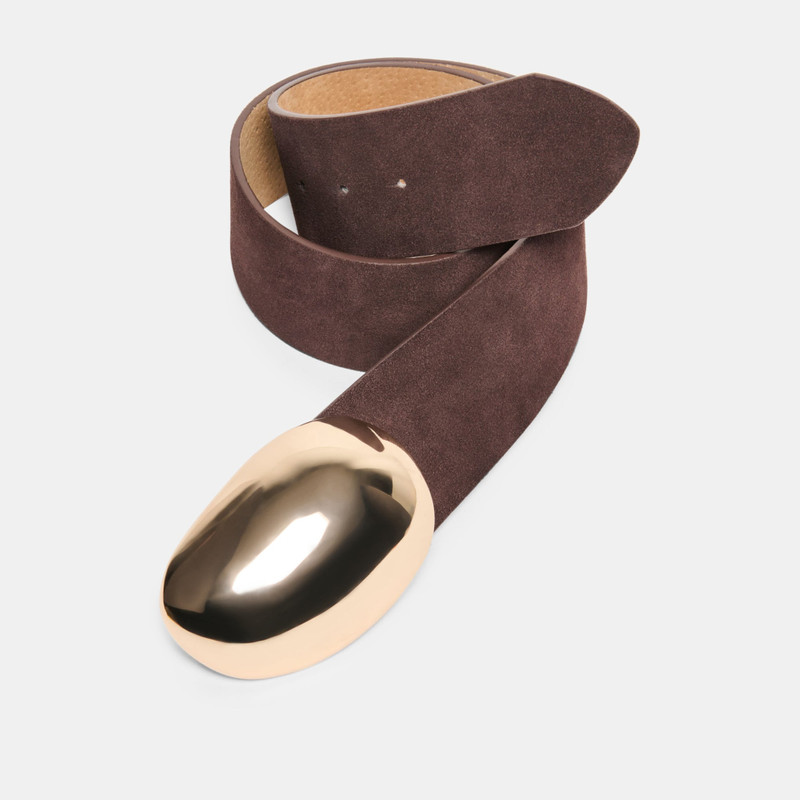 BUBBLE BUCKLE BELT MAHOGANY GOLD 5