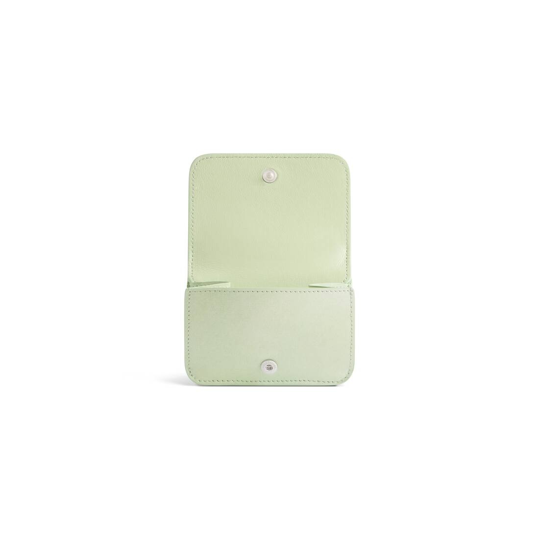 Women's Cash Mini Wallet Lillies Print  in Green - 2