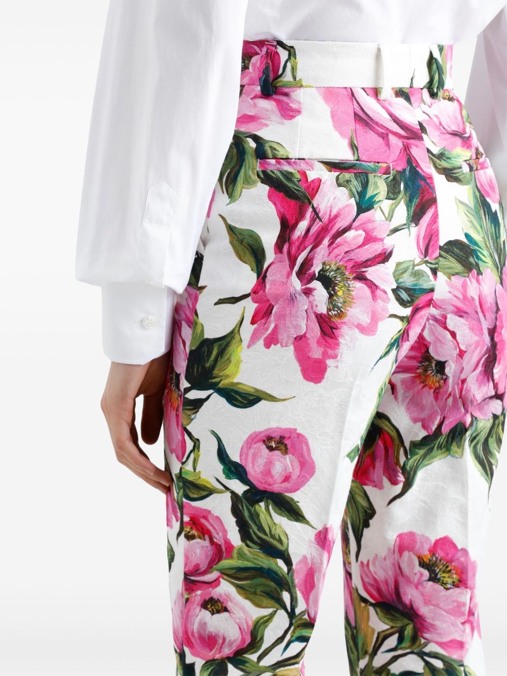 floral-print trousers - 5