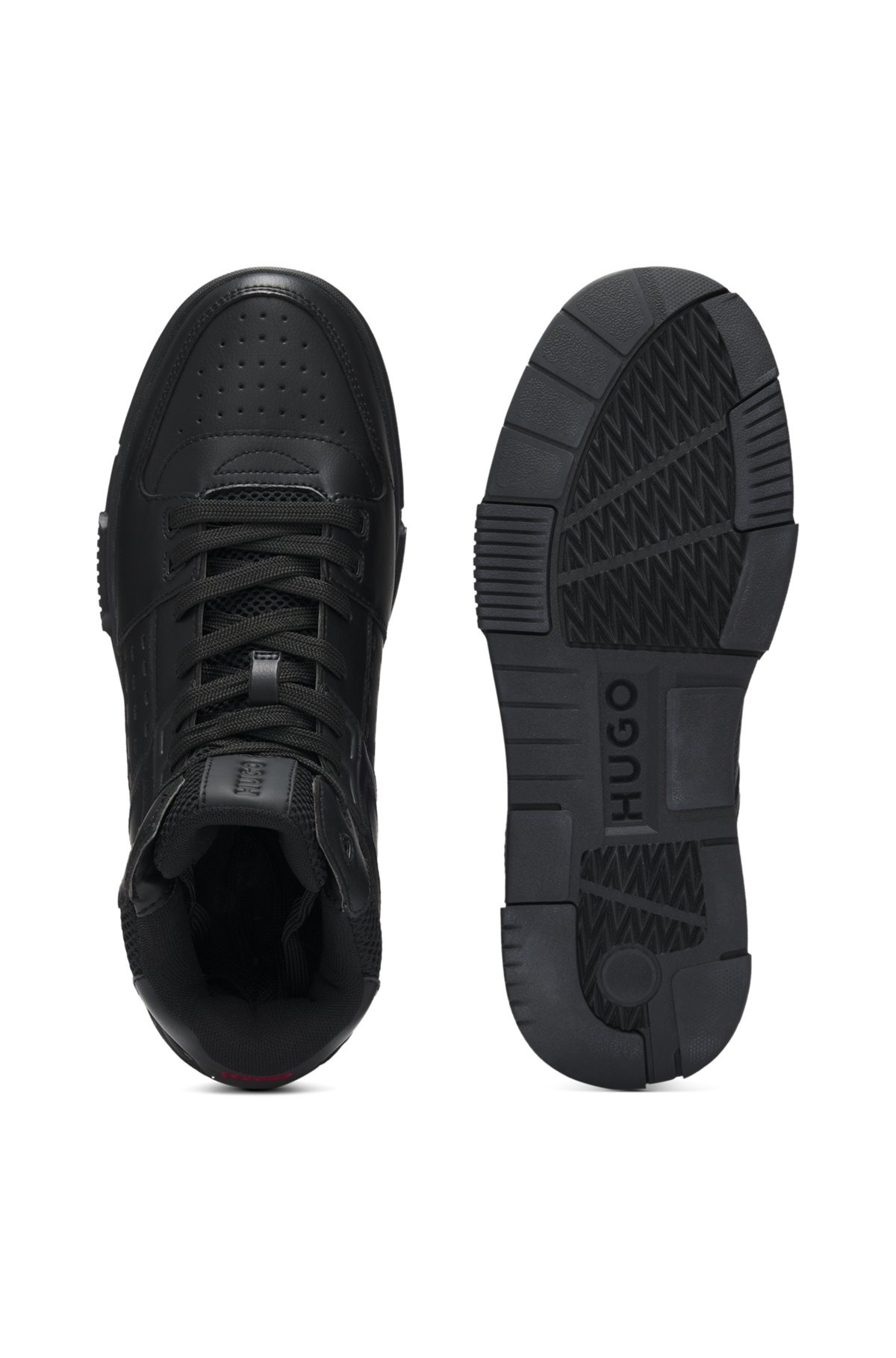 HIGH-TOP TRAINERS WITH MESH TRIMS - 3