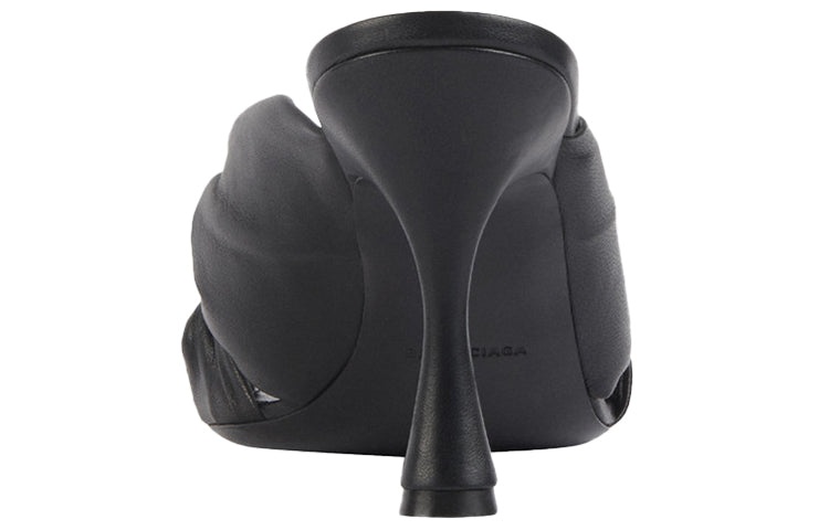 (WMNS) Balenciaga Small High Heels Black Slippers 617574WA2M01000 - 7