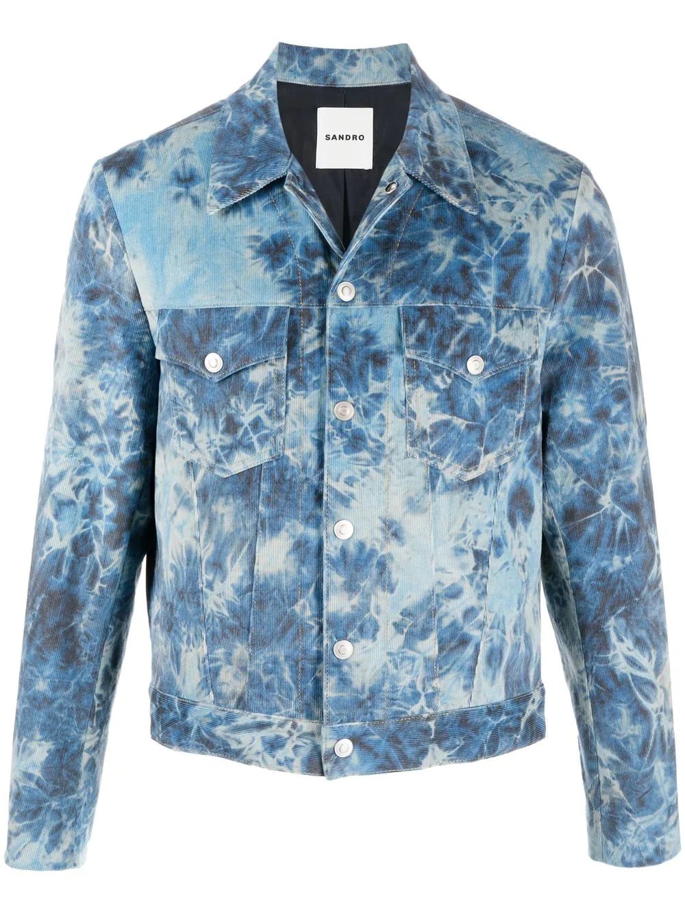 tie-dye denim jacket - 1