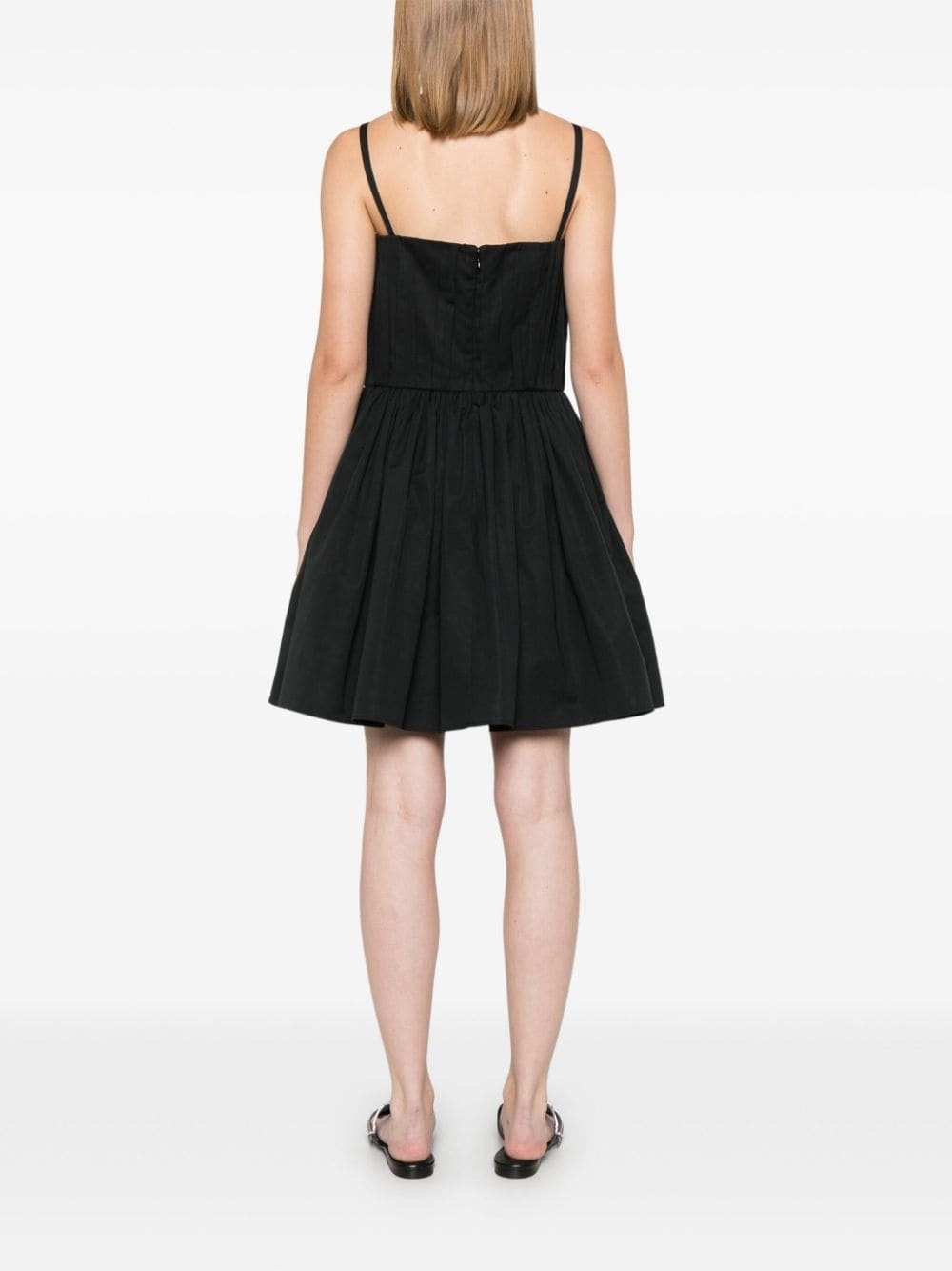 gathered mini dress - 4