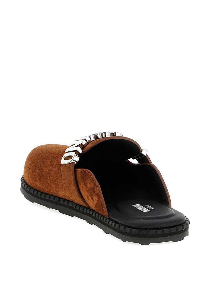 lettering logo-strap mules 3