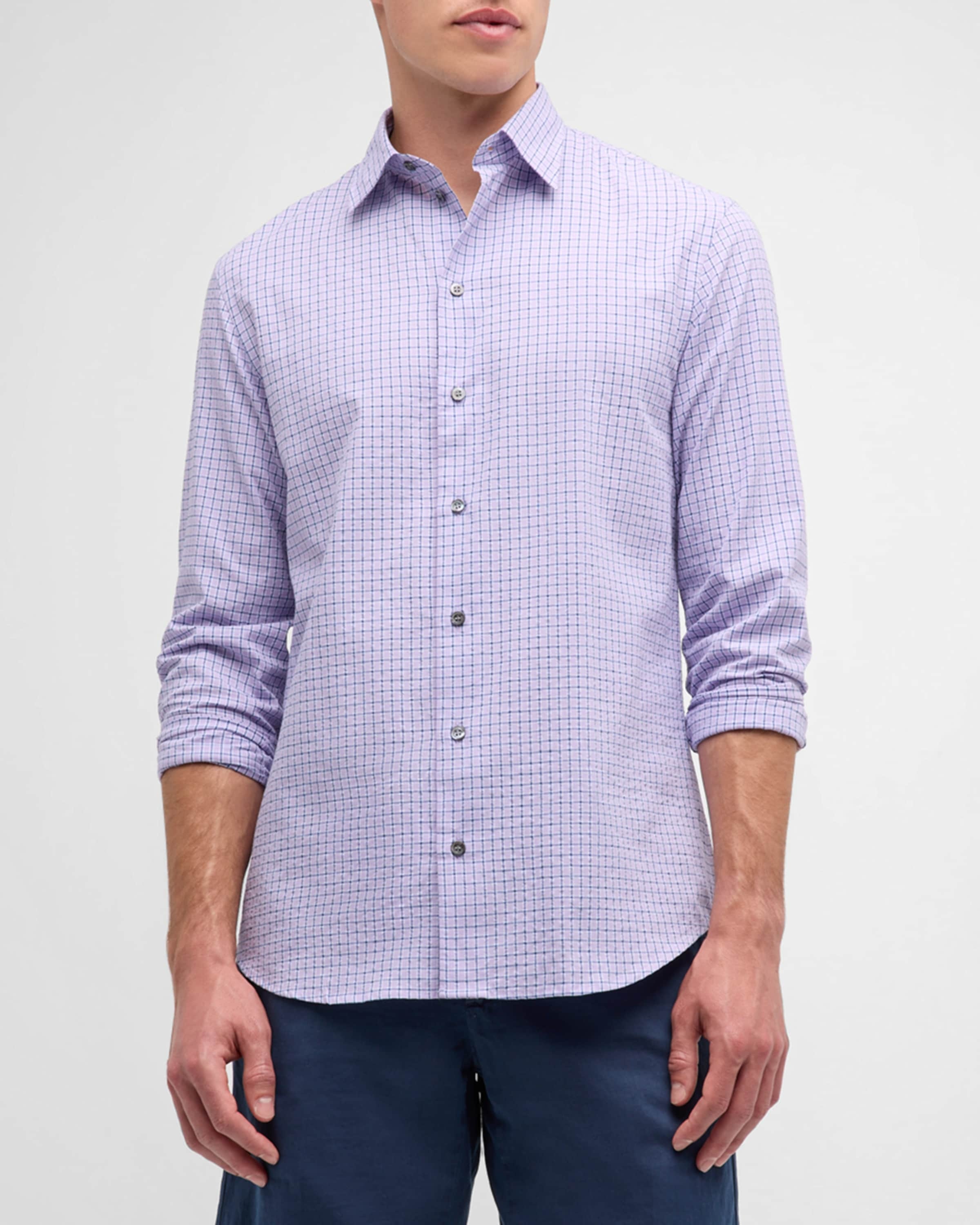 Men's Cotton Check Sport Shirt - 2