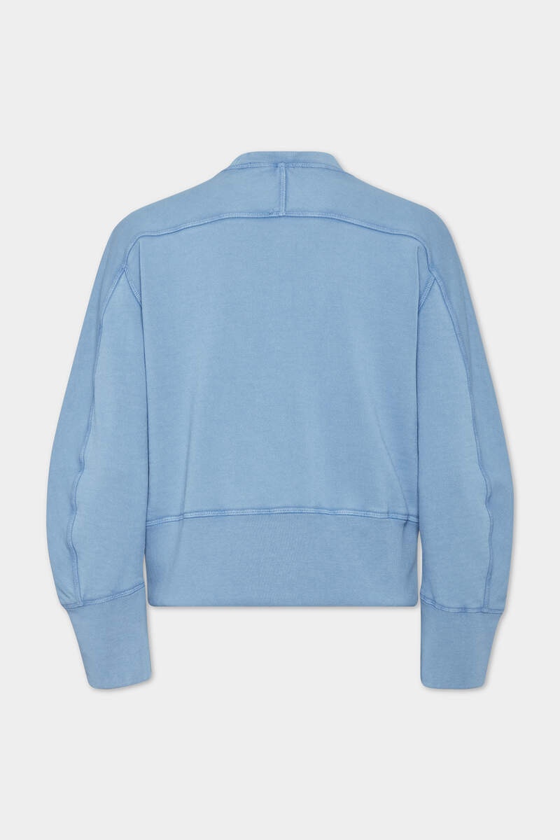 WHITE FADE DEAN FIT HANDWRITTEN LOGO SWEATSHIRT - 2