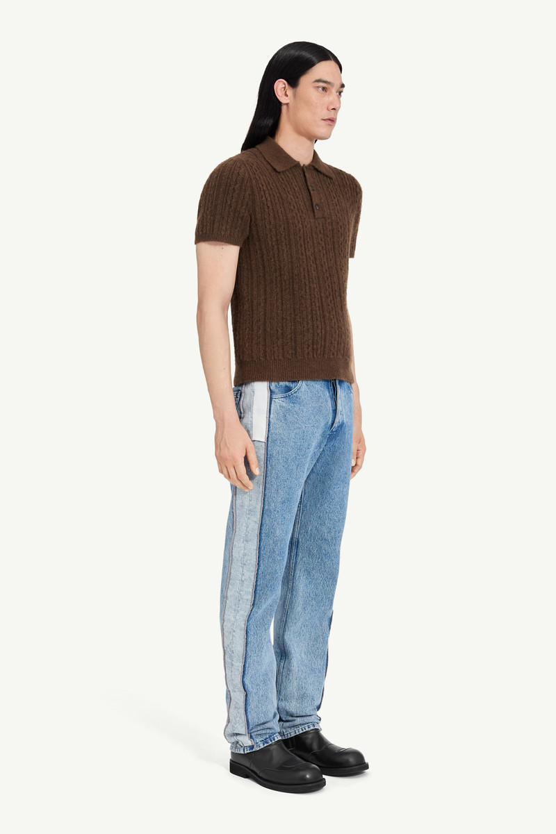 MM6 Maison Margiela Ribbed polo shirt outlook