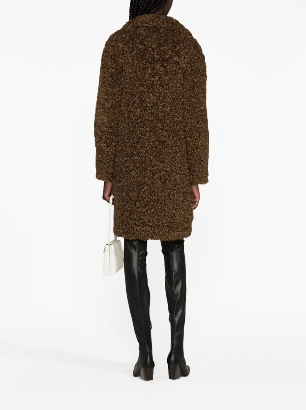 Camille Cocoon faux-shearling coat - 4