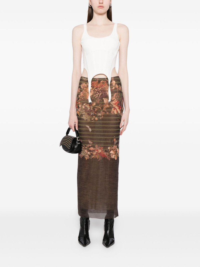 Jean Paul Gaultier floral-print skirt outlook