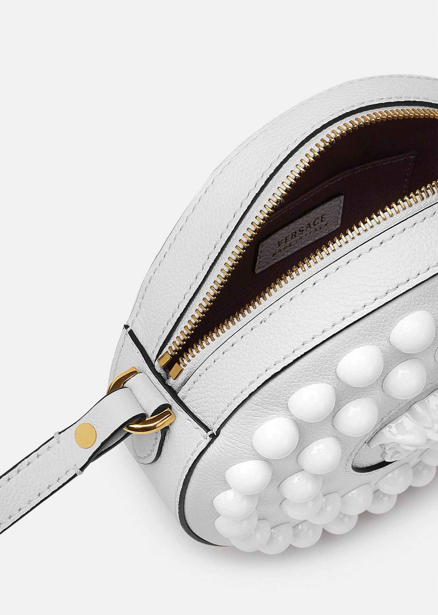 La Medusa Studded Round Camera Bag - 5