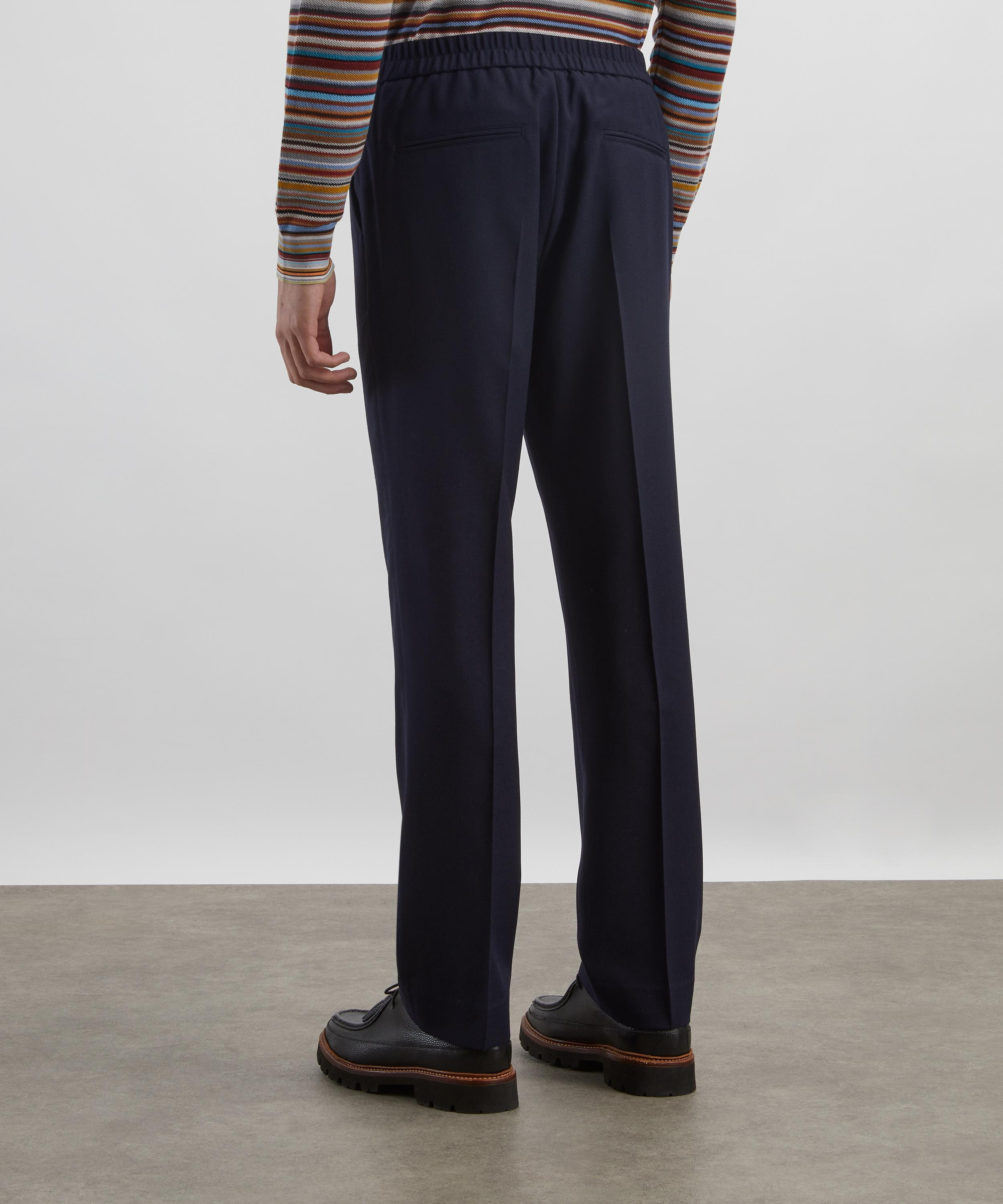 Straight-Leg Pleated Wool Trousers - 4