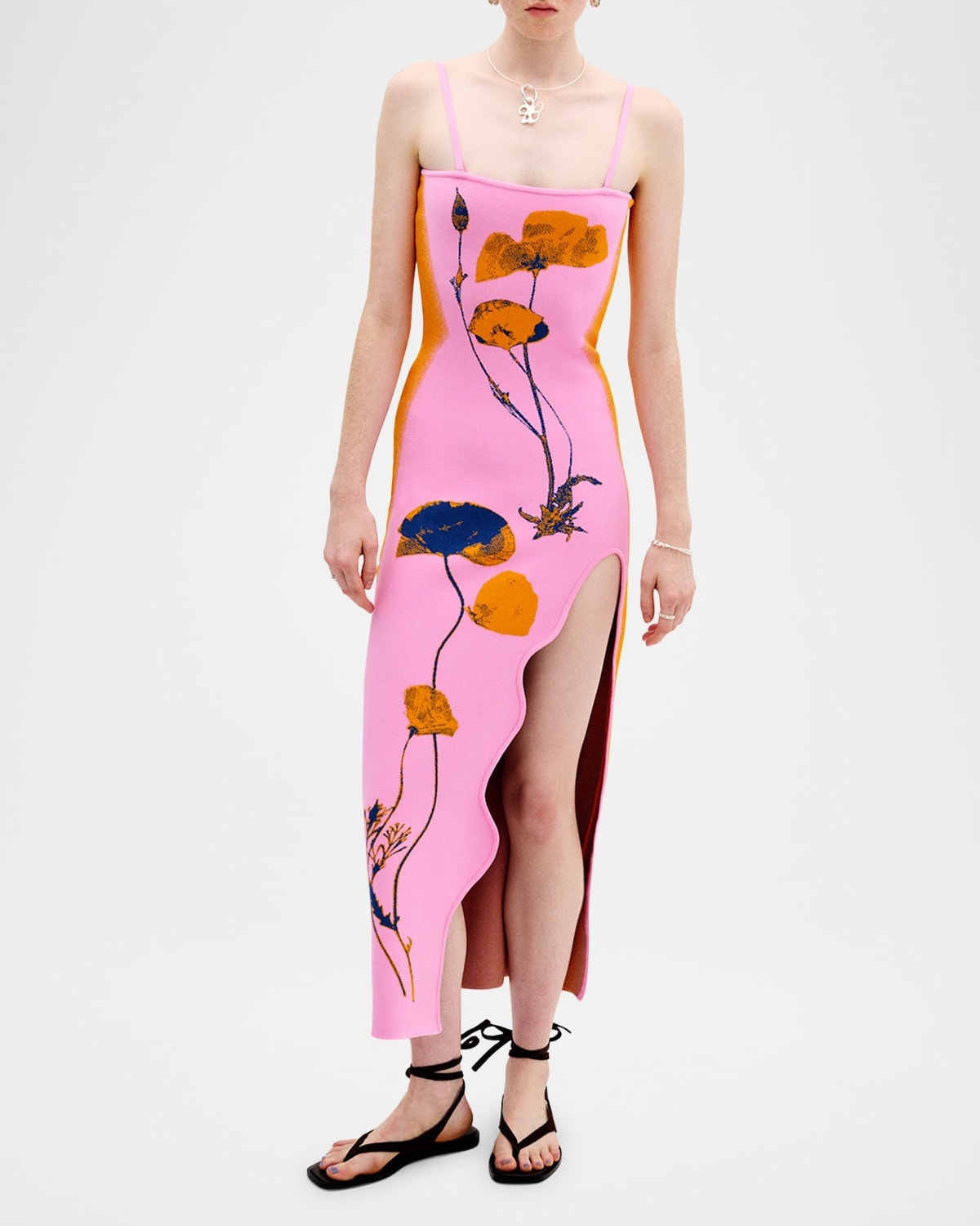 Iris Flower-Print Maxi Tank Dress - 4