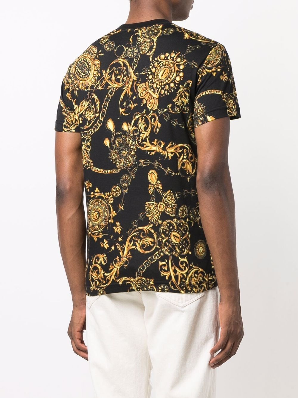 baroque-print polo shirt - 4