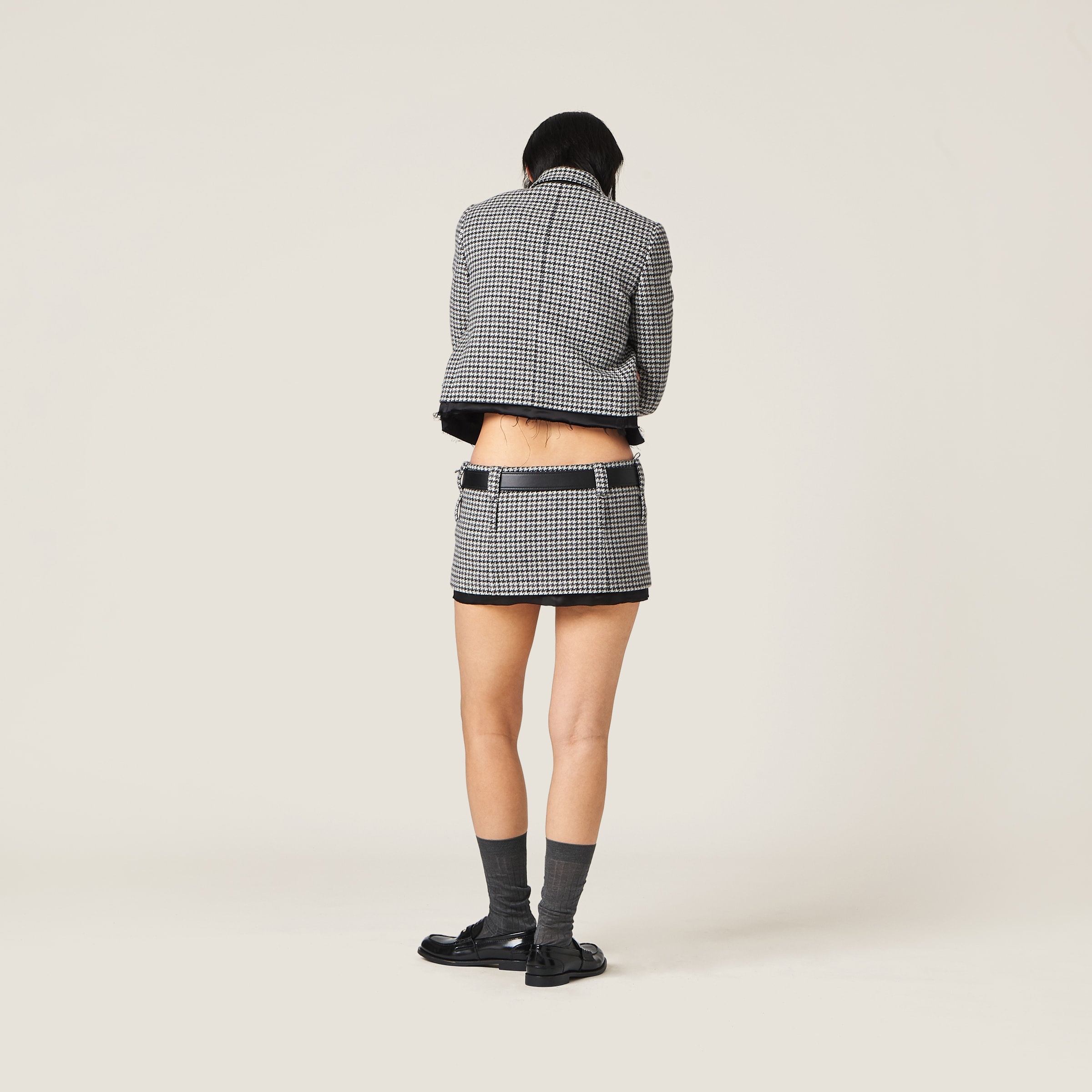 Houndstooth check miniskirt - 3