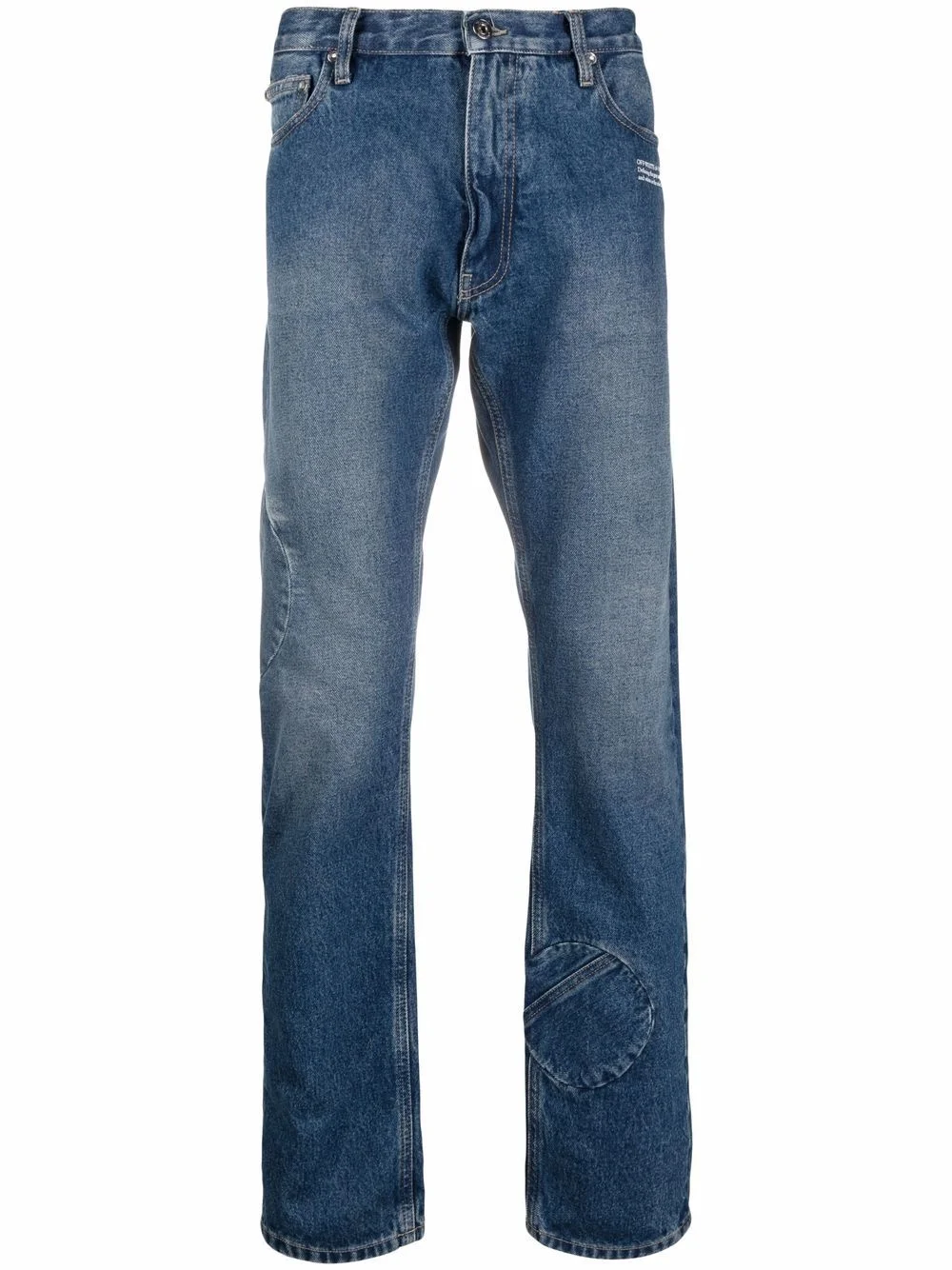 logo-print slim-fit jeans - 1