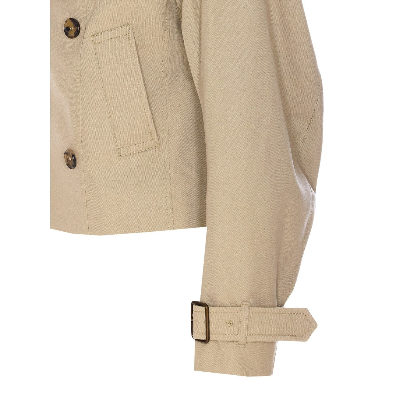 Burberry Women Trench Cropped Gabardine Jacket - 3