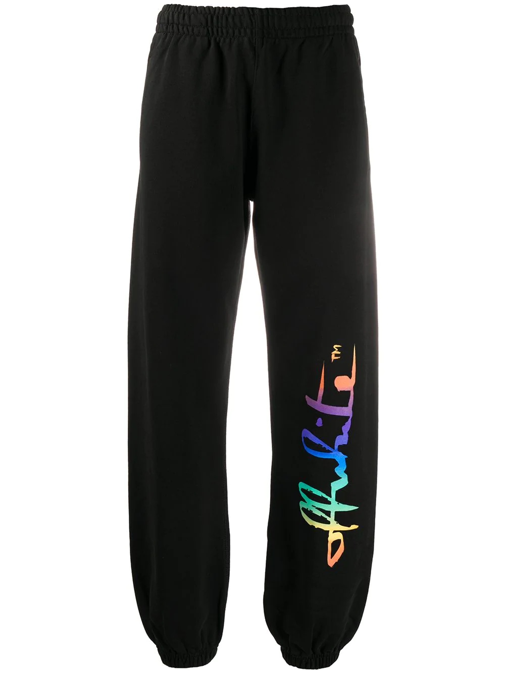 logo print track pants - 1