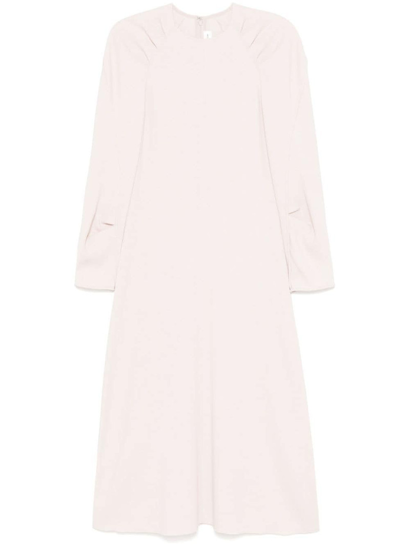 crepe midi dress 1