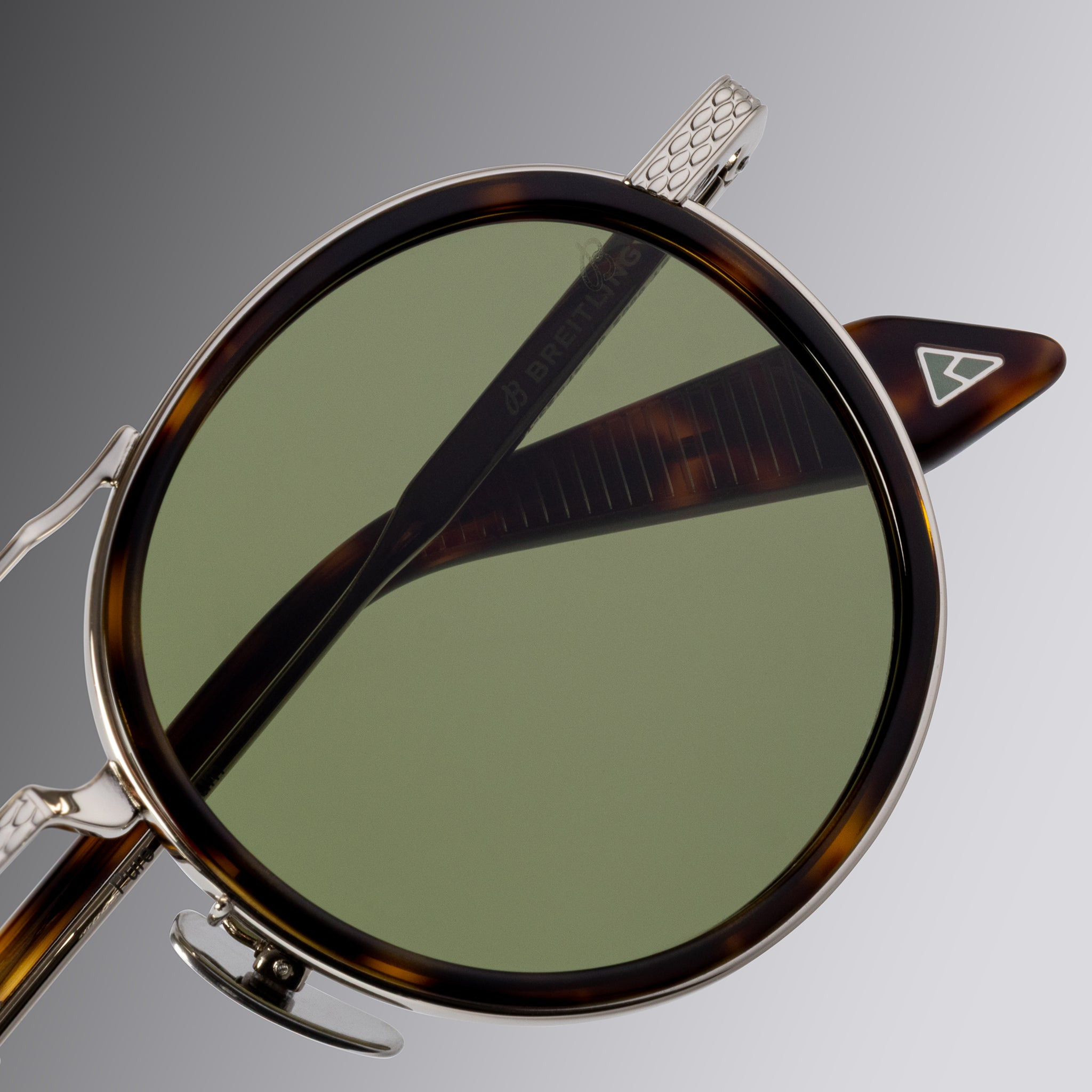 BREITLING CHRONO 0002 ROUND SUNGLASSES - 6