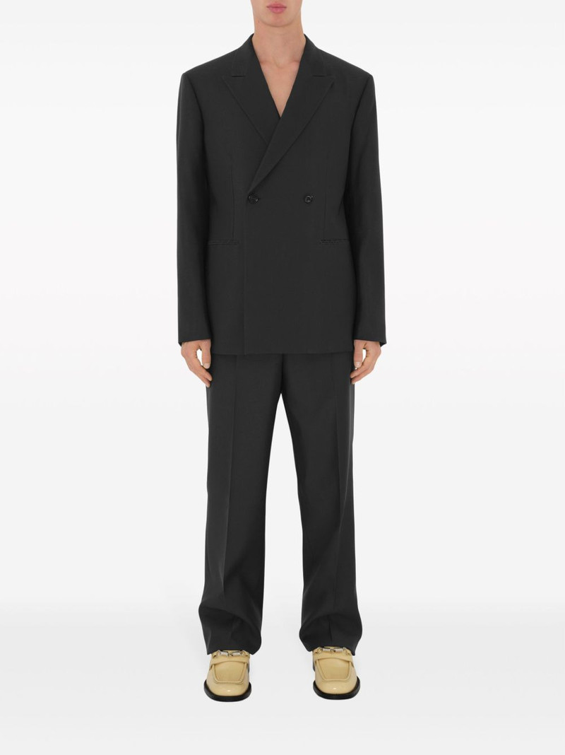 Burberry double-breasted wool blazer outlook