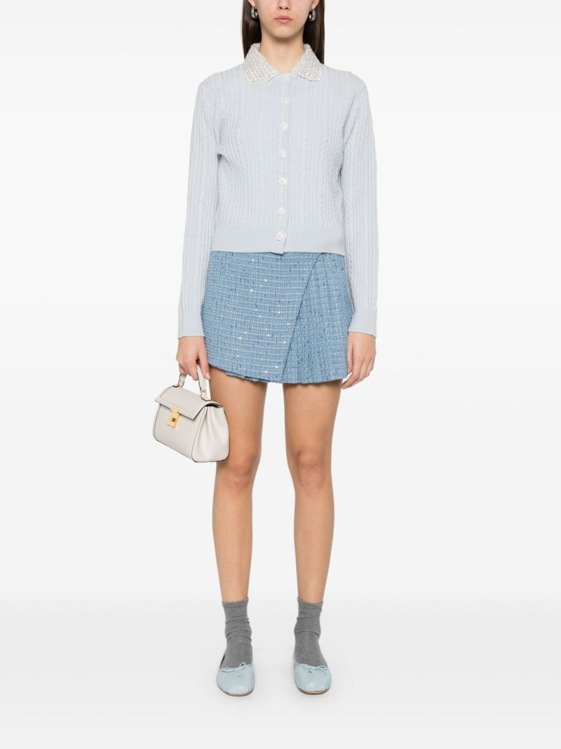 maje embellished-collar cardigan outlook