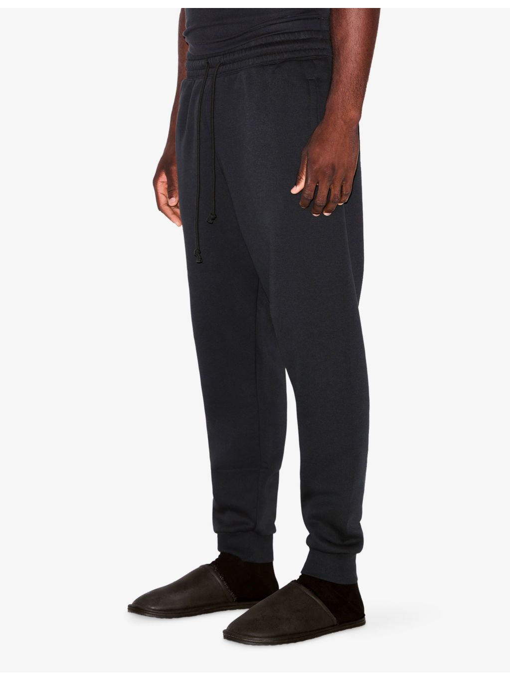 Fleece Lounge Tapered Cotton-Jersey Jogging Bottoms - 3