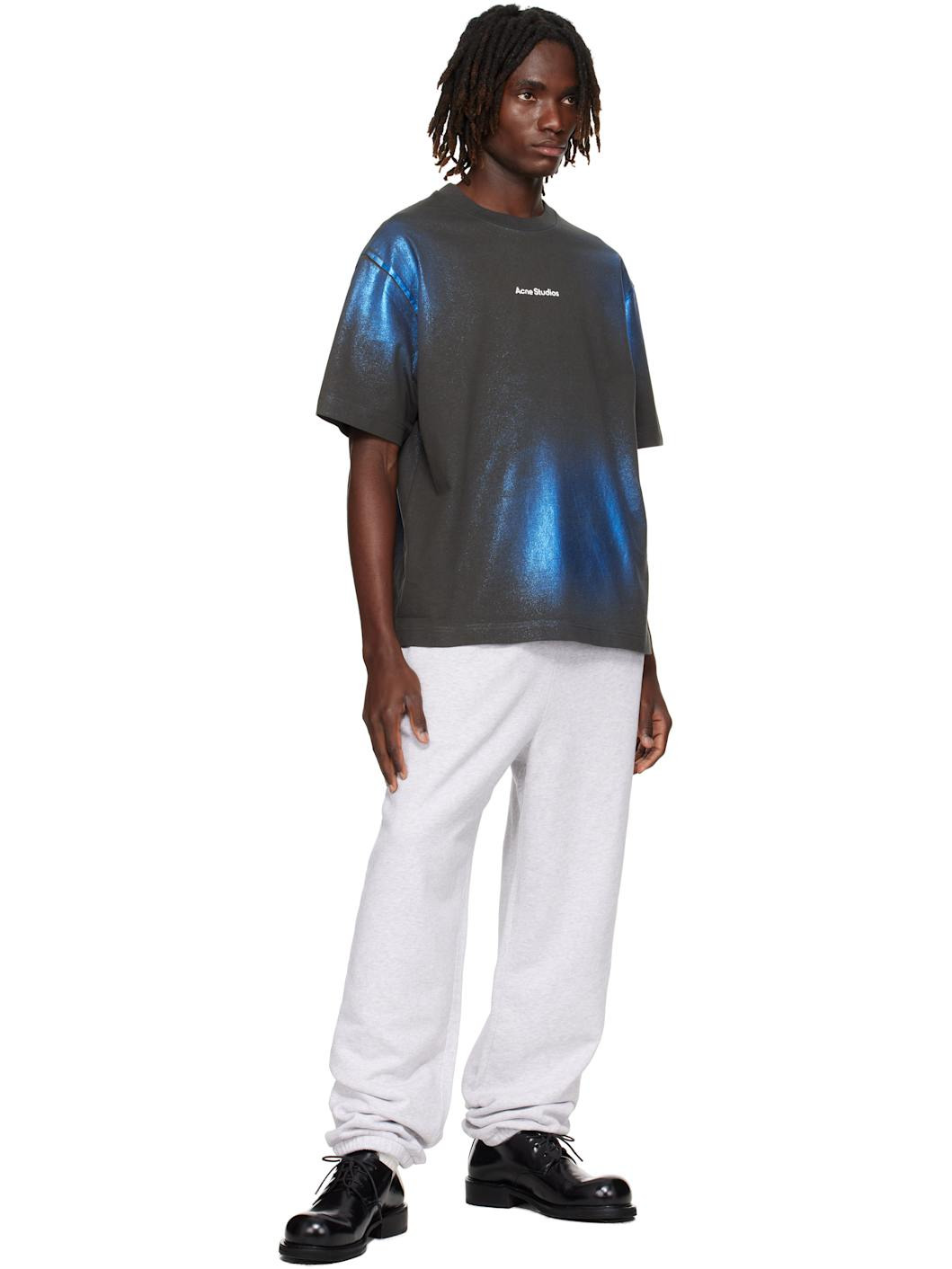 Khaki & Blue Logo T-shirt - 4
