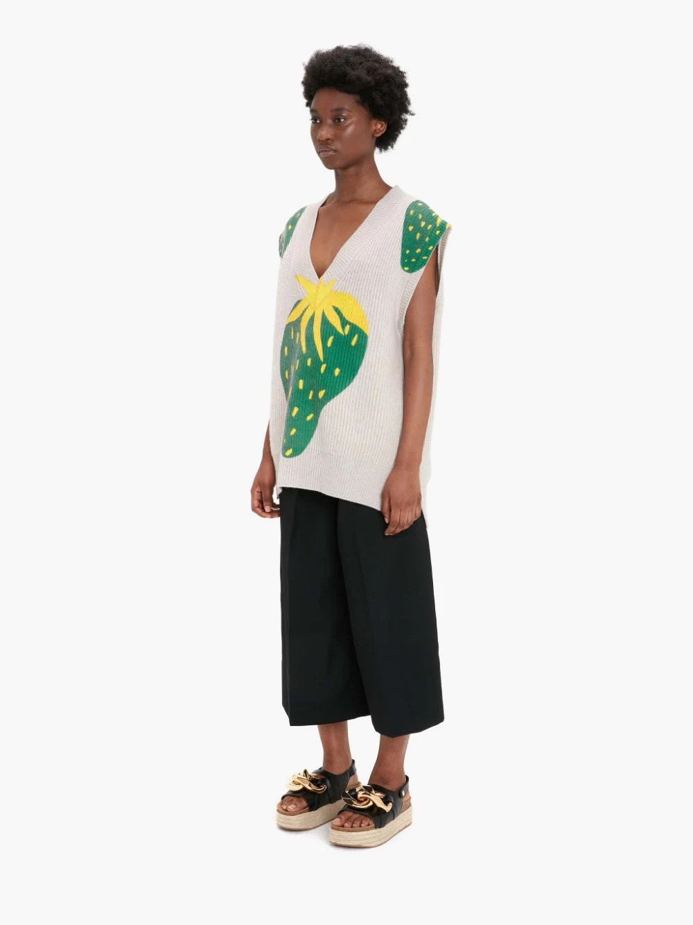 STRAWBERRY V-NECK VEST - 4